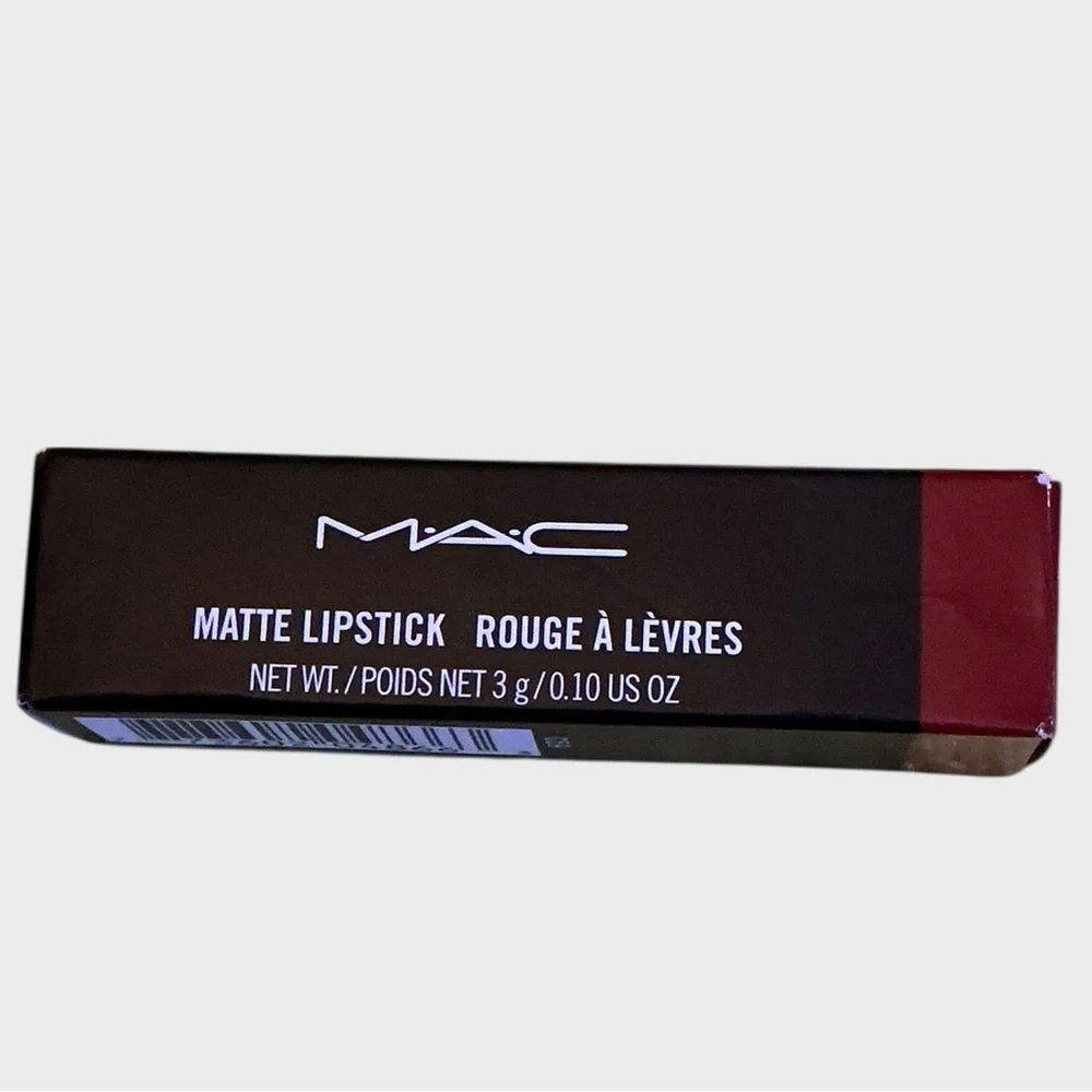 MAC Matte Lipstick Chili 602 Full Size 3g 0.10 oz NIB Dark Warm Red Brick